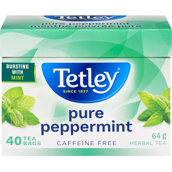 Tetley Herbal Tea Pure Peppermint 40 ea, $0.20/1ea
