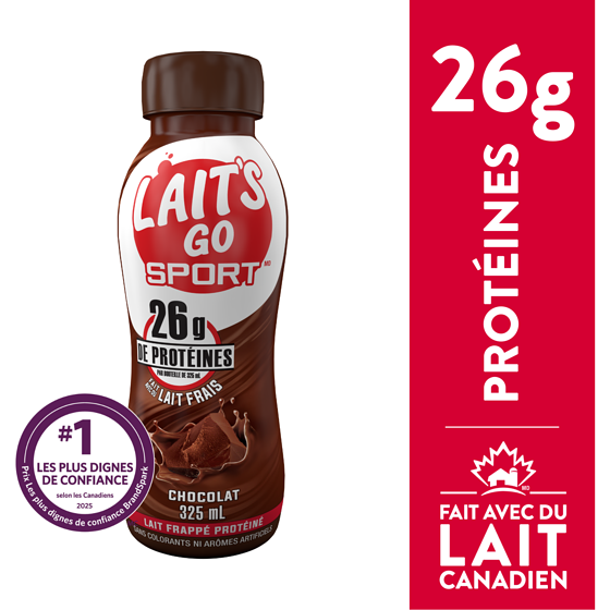 Milk 2 Go Lait Frappé Protéiné au chocolat 325 ml, 0,78 $/100ml