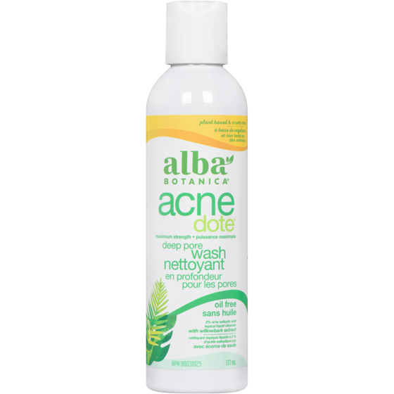 Alba Nettoyant en profondeur pour les pore sans huile avec écorce de saule 177 ml, 9,03 $/100ml