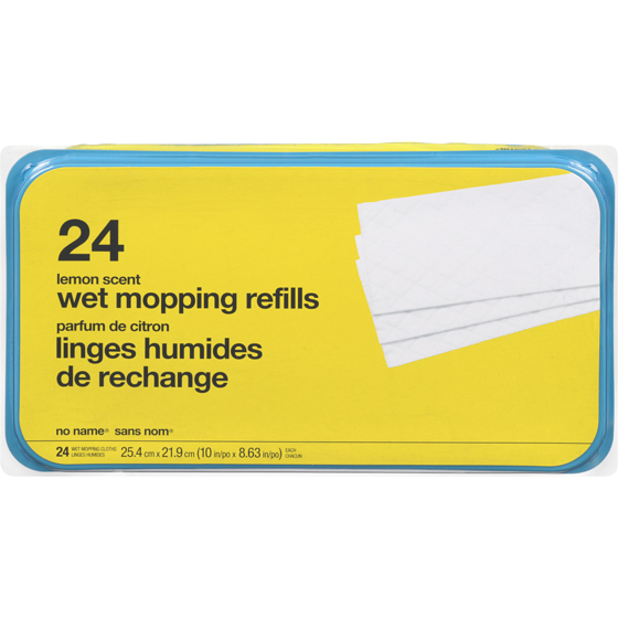 No Name Lemon Scented Wet Mopping Refills 24 ea, $0.42/1ea