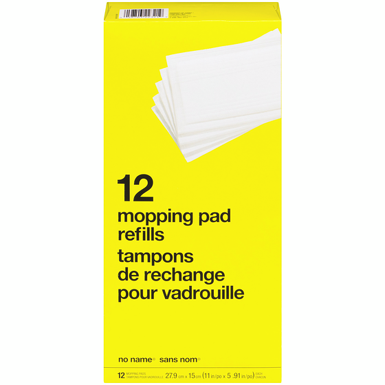No Name Mopping Pad Refills, 12-Pack 1 ea, $0.46/1ea