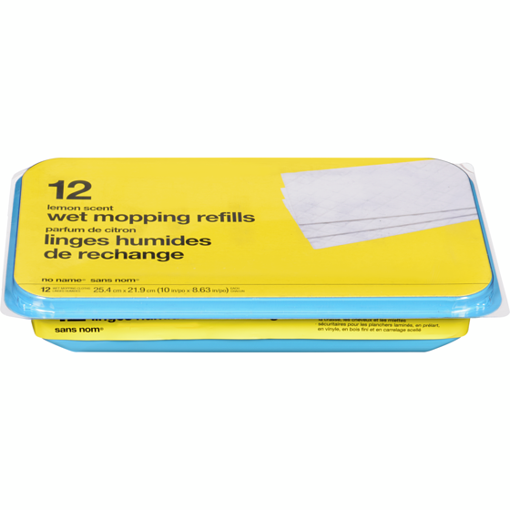 No Name Lemon Scented Wet Mop Refills   12 ea, $0.50/1ea