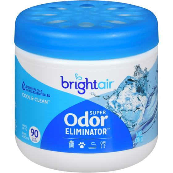 Bright Air Air Fresheners, Super Odor Eliminator Cool & Clean (Case) 395 g