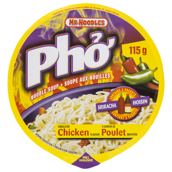 Mr Noodles Soupe aux nouilles Pho poulet 115 g, 2,17 $/100g