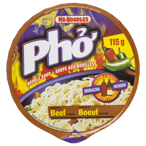 Mr Noodles Mr Noodles Soupe Boeuf Pho 115 g, 1,73 $/100g