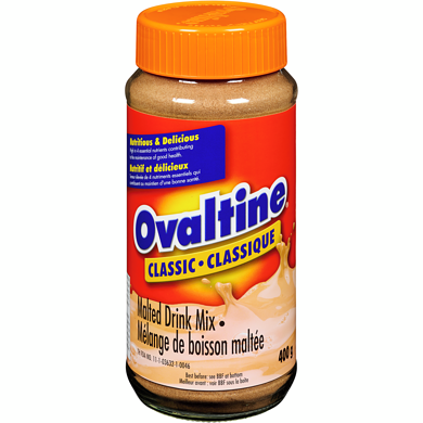 Ovaltine Mélange pour boisson maltée classique 400 g, 1,75 $/100g