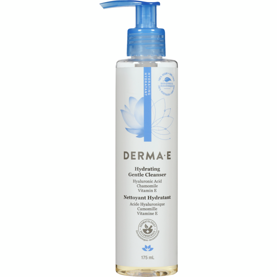 derma e Nettoyeur hydratant avec acide hyaluronique 175 ml, 11,99 $/100ml