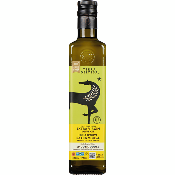 Terra Huile d’olive extra-vierge de qualité supérieure Terry Delyssa 500 ml, 3,20 $/100ml