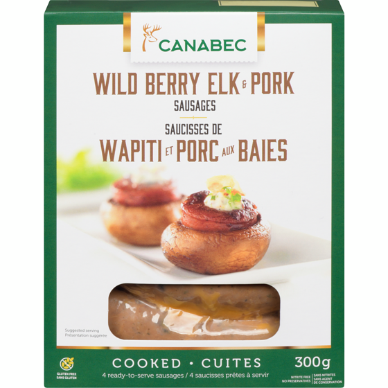 null Wild Berry Elk & Pork Sausages 300 g, $4.33/100g