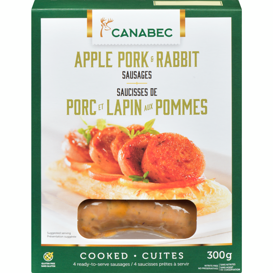 null Apple Pork & Rabbit Sausages 300 g, $4.33/100g