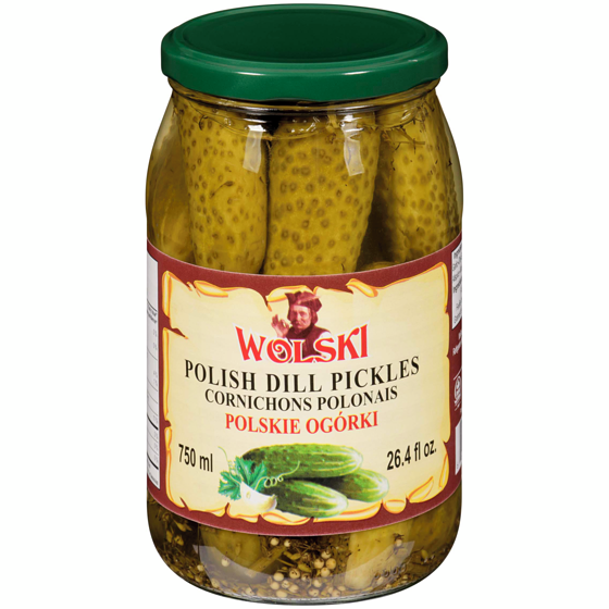 Wolski Polish Dill Pickles     750 ml, $0.73/100ml