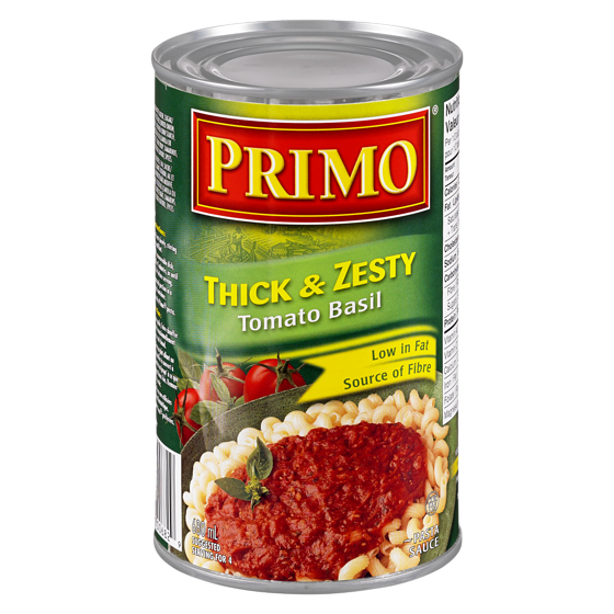 Primo Pasta Sauce, Thick & Zesty Tomato Basil 680 ml, $0.29/100ml