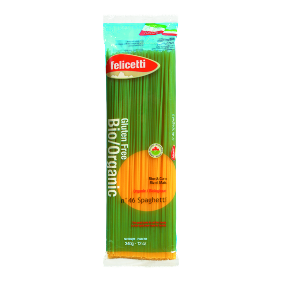 Felicetti Organic Spaghetti, Corn & Rice 340 g, $1.32/100g