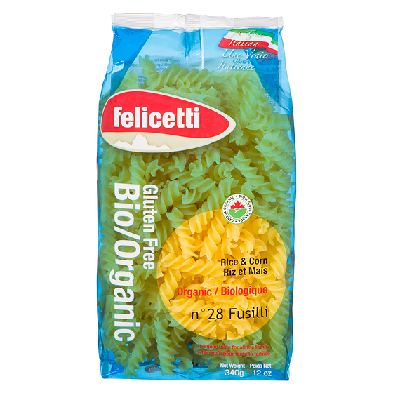 Felicetti Organic Gluten-Free Rice & Corn Fusilli 340 g, $1.32/100g