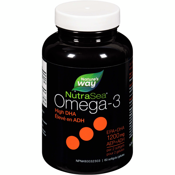 NutraSea Supplément d’oméga-3 NutraSea DHA 60 ea, 0,63 $/1ch