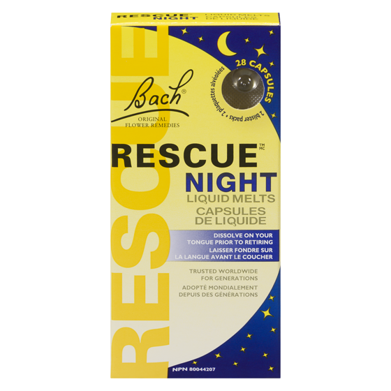 Bach Reméde homéopathique Rescue Sleep en gélules 28 ea, 0,34 $/1ch