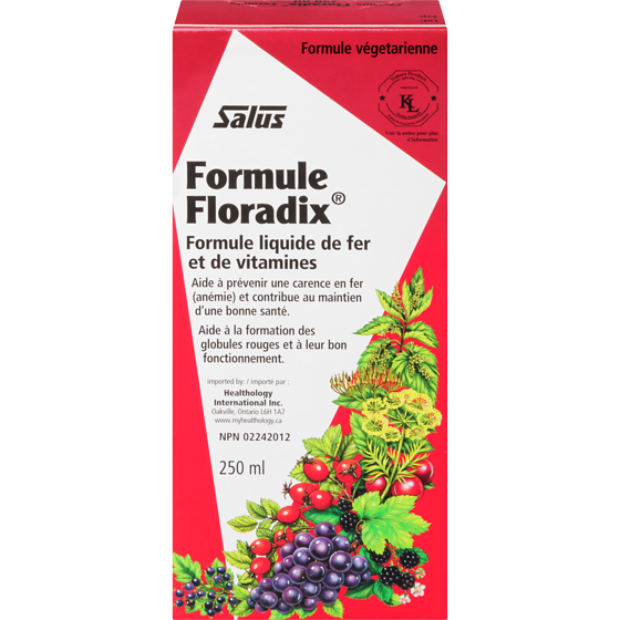 Salus Haus Supplément de fer liquide Formule Floradix 250 ml, 8,80 $/100ml