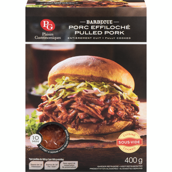 Plaisirs Gastronomiques Barbecue Pulled Pork 400 g, $2.75/100g