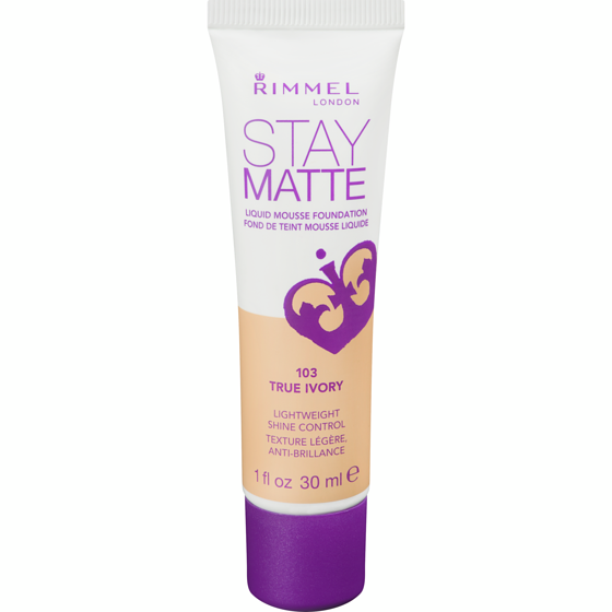 Rimmel London Stay Matte Foundation, True Ivory 1 ea, $8.99/1ea