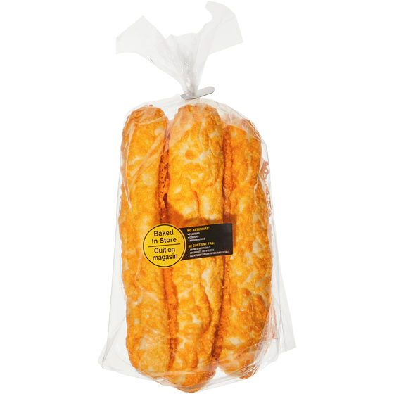 null Petits pains au fromage, paquet de 6 357 g, 1,68 $/100g