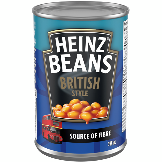 Heinz British Style Beans In Tomato Sauce 398 ml, $0.50/100ml