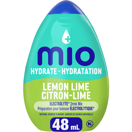 MiO Préparation Pour Boisson Électrolytique Hydrate Citron Lime, Bouteille 48 ml, 9,98 $/100ml