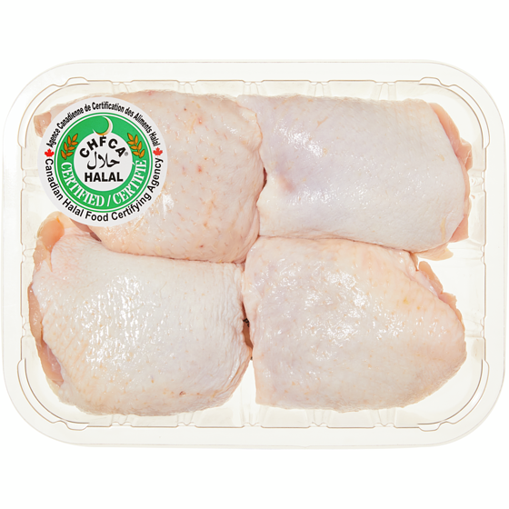 null Halal Chicken Thighs $7.03/1kg $3.19/1lb