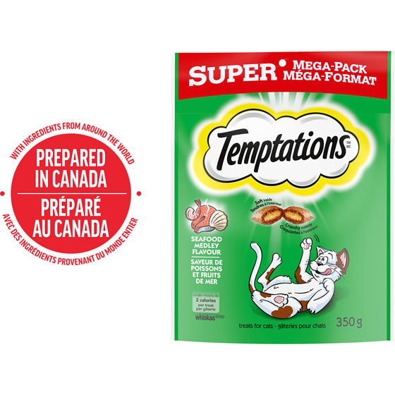 Temptations Tuna Flavour Adult Cat Treats 350 g, $2.14/100g