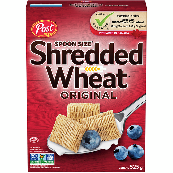 Post Post, Spoon Size Shredded Wheat Original 525 g, $0.76/100g