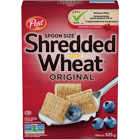 Post Post, Cereales Shredded Wheat Spoon Size Original 525 g, 0,76 $/100g