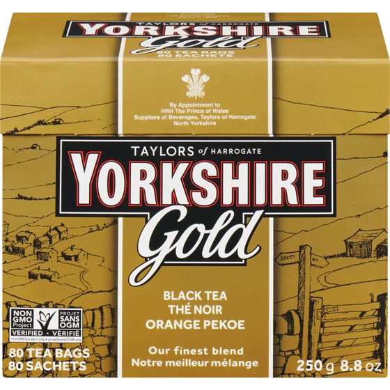 Yorkshire Tea Thé noir orange pekoe Yorkshire Gold 80 ea, 0,12 $/1ch