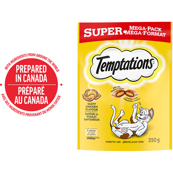 Temptations Tasty Chicken Flavour Adult Cat Treats 350 g, $2.00/100g