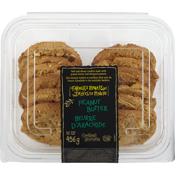 Farmer's Market Cookies, Peanut Butter, 12 Pack 456 g, $1.71/100g