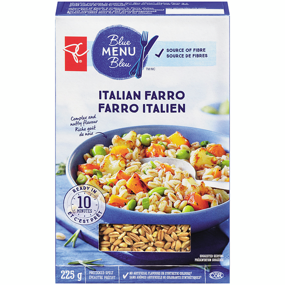 Farro italien PC Menu bleu PC.ca