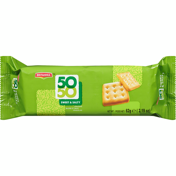 Britannia 50-50 Biscuits 55 g, $1.07/100g