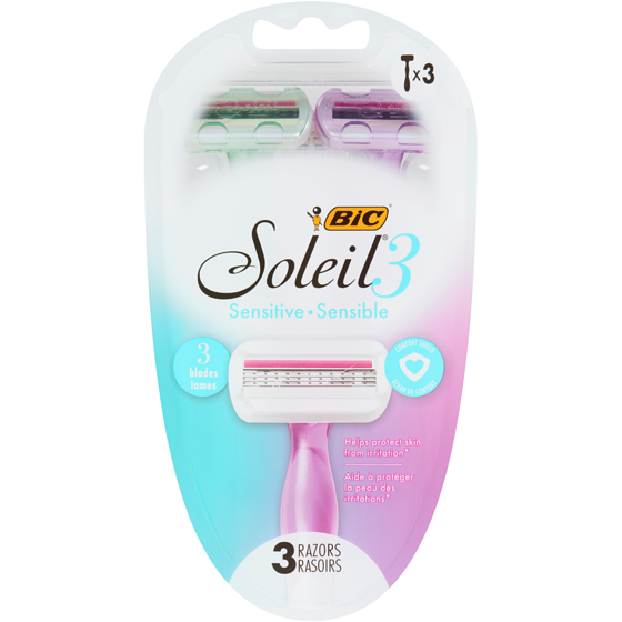 BIC Rasoirs jetables Soleil Glow 3 ea, 3,66 $/1ch