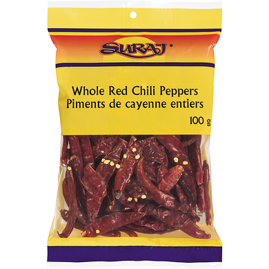 Suraj Piments forts rouges (Lal Mirch) 100 g, 1,49 $/100g