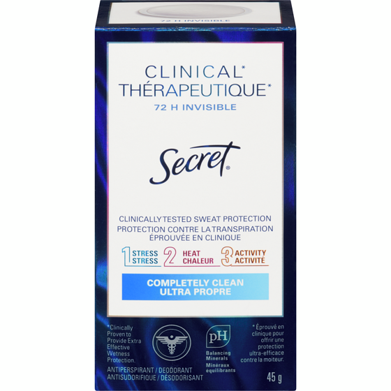 Secret Clinical Strength Clinical Antiperspirant & Deodorant Invisible Solid 45 g, $24.42/100g