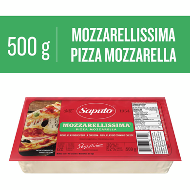Saputo Mozzarellissima Pizza Mozzarella Cheese 500 g, $1.70/100g