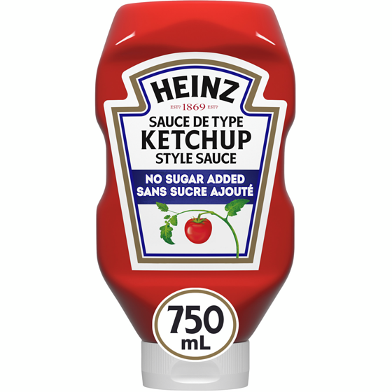 Heinz Tomato Ketchup No Sugar Added 750 ml, $0.93/100ml