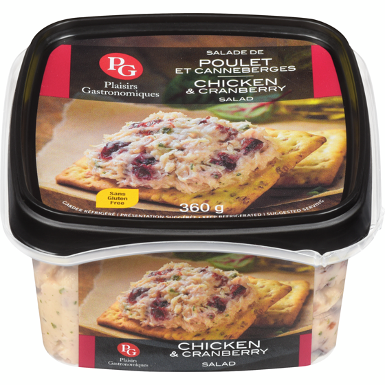 Plaisirs Gastronomiques Chicken & Cranberry salad spread 360 g, $2.50/100g