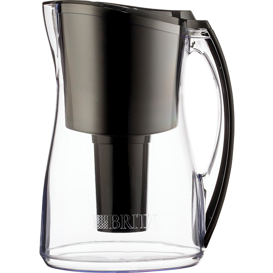 Brita Système de filtration d’eau en pichet, modèle Marina noir de 8 tasses avec 1 filtre de rechange 1 ea, 34,00 $/1ch