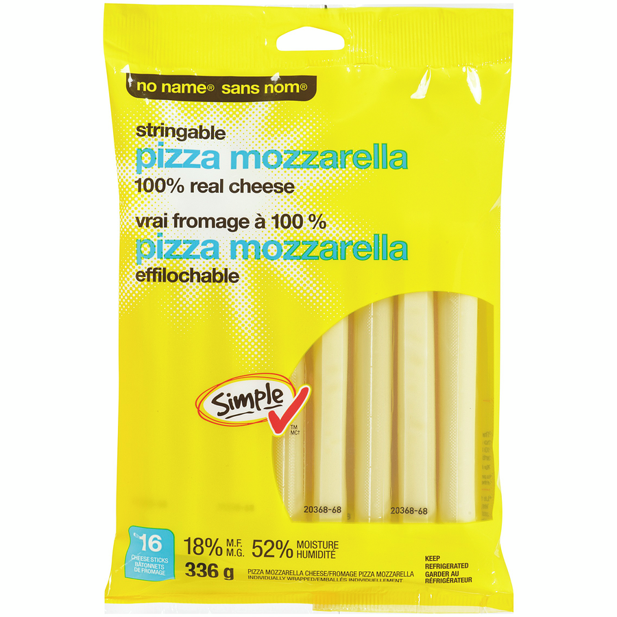No Name Stringable Cheese Pizza Mozzarella - 336 g