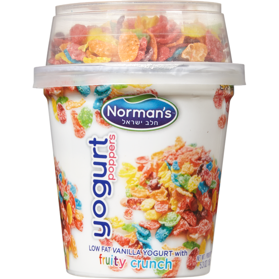Norman Kosher Vanilla Fruit Crunch Yogurt 150 g, $1.86/100g