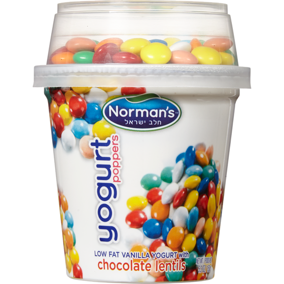 Norman Kosher Vanilla and M&M Yogurt 150 g, $1.86/100g