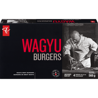 PC Collection noire Burgers De Bœuf Wagyu 568 g, 3,17 $/100g