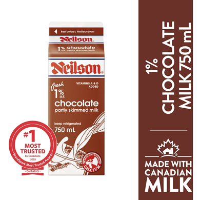 Neilson Chocolate Milk 750 ml, $0.18/100ml