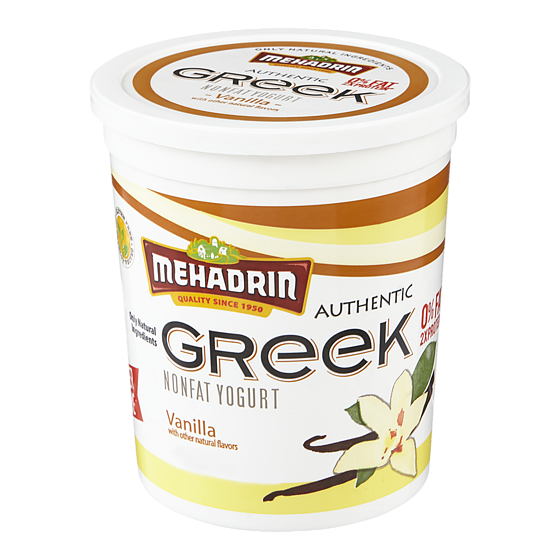 Mehadrin Kosher Greek Yogurt, Vanilla 907 g, $1.38/100g