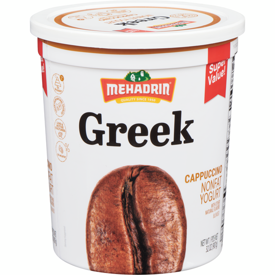 Mehadrin Kosher Greek Yogurt, Cappuccino 907 g, $1.38/100g