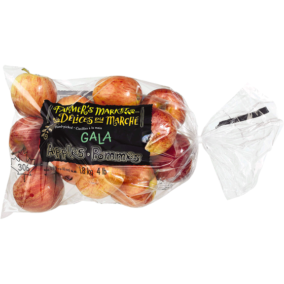 Délices du Marché Pommes Gala, sac de 4 lb 1.81 kg, 0,36 $/100g
